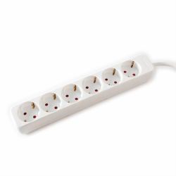 Value 19.99.1081 power extension 3 m 6 AC outlet[s] Indoor White (Power Strip, 6x, white, 3m - Warranty: 12M)
