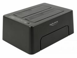 DeLOCK 63957 storage drive docking station USB 3.2 Gen 2 [3.1 Gen 2] Type-C Black (Delock - HDD dockingstation - SATA 6Gb)