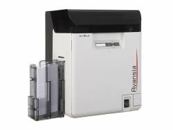 Evolis Avansia plastic card printer Dye-sublimation/Resin Thermal transfer Colour (Avansia, dual sided, 600dpi - USB, Ethernet, display 24dots/ - 144 cards/hour, USB, Ethernet, LCD Display, incl.: ...