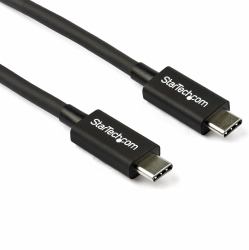 StarTech.com 0.8 m [2.7 ft.] Thunderbolt 3 to Thunderbolt 3 Cable - 40Gbps (80CM THUNDERBOLT 3 CABLE USB C - 40GBPS TB3 CORD 100W DISPLAYPORT)
