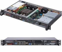 Supermicro SuperServer 5019D-4C-FN8TP Intel SoC BGA 2518 Rack [1U] Black (1U BARE XEON D2123IT 1XM.2+M.2,1U, Intel Xeon D-2123IT, SoC, 4x DIMMs, 2 10G SFP+, 6x RJ45, Aspeed AST2500 BMC, 200W)