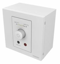 Vision TC3 50w 2.0 channels Home White (Modular AV faceplate audio amplifier - with pair ceiling speakers - TC3 AMP 2 x 25w [RMS] digital amplifier and CS 1900 6.5" pair ceiling speaker kit - white)