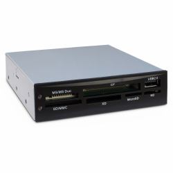 Inter-Tech CI-02 card reader USB 2.0 Internal Black (Inter-Tech Nitrox Multi Card Reader CI)