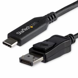 StarTech.com 6ft/1.8m USB C to DisplayPort 1.4 Cable - 4K/5K/8K USB Type-C to DP 1.4 Alt Mode Video Adapter Converter - HBR3/HDR/DSC - 8K 60Hz DP Monitor Cable for USB-C/Thunderbolt 3 (5.9FT USB-C ...