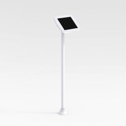 Bouncepad Floorstanding Slim | Apple iPad 5th Gen 9.7 [2017] | White | Covered Front Camera and Home Button | (FLOORSTANDING SLIM WITH USB CABLE)