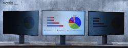 KAPSOLO 2-Way Plug In Privacy 49,53cm [19,5"] Wide 16:9 (KAPSOLO 2-Way Plug In Privacy Screen f)
