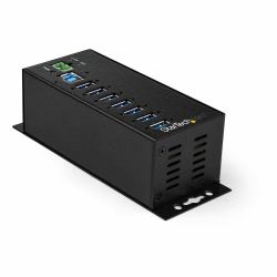 StarTech.com 7-Port USB 3.0 Hub with Power Adapter - Metal Industrial USB-A Hub with ESD & 350W Surge Protection - Din/Wall/Desk Mountable - High Speed USB 3.2 Gen 1 [5Gbps] Hub - TAA (7 PORT USB 3...