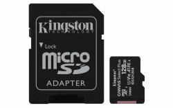 Kingston Technology Canvas Select 128GB micSDXC Plus 100R A1 C10 Card + ADP (128GB micSDXC Canvas Select - Plus 100R A1 C10 Card ADP - Warranty: 12M)