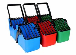 LocknCharge LNC10019 multimedia cart accessory Blue, Green, Red Plastic Basket (LocknCharge Large - kurv)