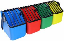 LocknCharge LNC7056 portable device management cart/cabinet Portable device management bag Blue, Green, Red, Yellow (LARGE Baskets Less than 13in Devices [Set of 4])