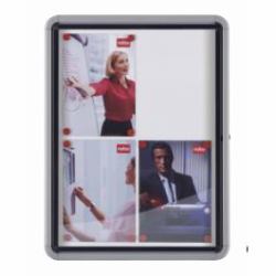Nobo Premium Plus Outdoor Magnetic Lockable Notice Board 6xA4 (Opslagsskab glas udendÃ¸rs 6xA4 hvid)
