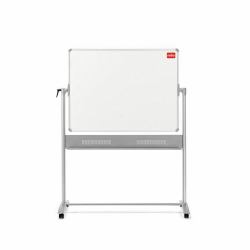 Nobo Basic Melamine Non Magnetic Mobile Board 1200x900mm (Nobo 1905239 Basic Melamine Mobile Whiteboard 1200 x 900mm)