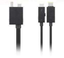Lenovo 4X90U90616 USB graphics adapter Black (ThinkPad Thunderbolt3 WS Cable - **New Retail** - Warranty: 12M)