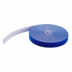 StarTech.com 100ft Hook and Loop Roll - Cut-to-Size Reusable Cable Ties - Bulk Industrial Wire Fastener Tape /Adjustable Fabric Wraps Blue / Resuable Self Gripping Cable Management Straps (100FT. H...
