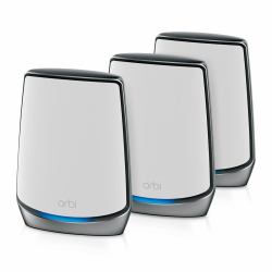 NETGEAR Orbi RBK853 AX6000 WiFi 6 Mesh System Tri-band [2.4 GHz / 5 GHz / 5 GHz] Wi-Fi 6 [802.11ax] Grey 4 Internal (Netgear)