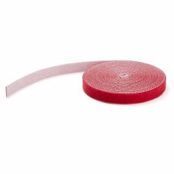 StarTech.com 100ft Hook and Loop Roll - Cut-to-Size Reusable Cable Ties - Bulk Industrial Wire Fastener Tape /Adjustable Fabric Wraps Red / Resuable Self Gripping Cable Management Straps (100FT. HO...