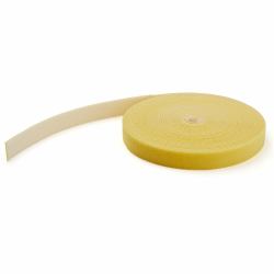 StarTech.com 25ft Hook and Loop Roll - Cut-to-Size Reusable Cable Ties - Bulk Industrial Wire Fastener Tape /Adjustable Fabric Wraps Yellow / Resuable Self Gripping Cable Management Straps (25FT. H...