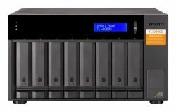 QNAP TL-D800S storage drive enclosure HDD/SSD enclosure Black, Grey 2.5/3.5" (8-bay desktop SATA JBOD expansion unit with a QXP-800eS-A1164 PCIe SATA host card and 2 SFF-8088 to SFF-8088 SAS/SATA 6...
