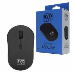 Evo Labs BTM-001 mouse Office Bluetooth Optical 800 DPI (Evo Labs BTM-001 Bluetooth Mouse, 800 DPI Optical Tracking, Full Size, 3 Button with Scroll Wheel, Ambidextrous Design, Matte Black)