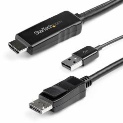 StarTech.com 3 m [9.8 ft.] HDMI to DisplayPort Cable - 4K 30Hz (4K HDMI TO DISPLAYPORT CABLE - 4K 30HZ - USB-POWERED)
