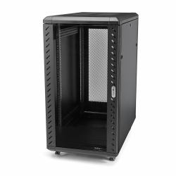 StarTech.com 4-Post 18U Server Rack Cabinet, Lockable 19" Data Rack Cabinet for Computer / AV / IT Equipment, Office / Home Network Rack with Casters & Adjustable Mounting Rails (15U SERVER RACK CA...