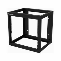 StarTech.com 9U 19" Wall Mount Network Rack 17" Deep 2 Post Open Frame for Server Room/Data/AV/IT/Communication/Computer Equipment/Patch Panel w/Cage Nuts/Screws Hook/Loop 79kg Capacity~9U 19" Wall...