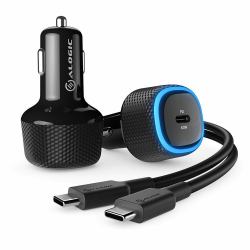 ALOGIC CRC60 mobile device charger Universal Black Cigar lighter Auto ([Available till stock lasts; pending obsolete] Alogic RAPID USB-C Laptop Car Charger - 60W Power Delivery f [1Year warranty])