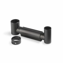 Ergonomic Solutions SpacePole POS Swingarm SP2, 200mm with lock ring & Cable Clip (SWINGARM SP2 200MM W/ LOCKRING - AND CABLE CLIP BLACK)