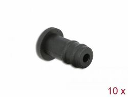 DeLOCK Dust Cover for 3.5 mm stereo jack female 10 pieces black (Delock - stÃ¸vdÃ¦kke for 3,5 mm stik)