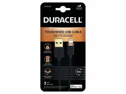 Duracell USB7012A lightning cable 1 m Black (Duracell 1M USB-A to Lightning Braided)