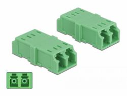 DeLOCK Optical Fiber Coupler LC Duplex female to LC Duplex female 4 pieces (Delock netvÃ¦rkskobling - grÃ¸n)