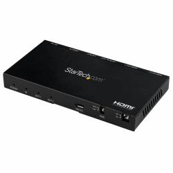 StarTech.com 2-Port HDMI Splitter [1x2] - 4K 60Hz UHD HDMI 2.0 Audio Video Splitter w/ Scaler & Audio Extractor [3.5mm/SPDIF] - Dual HDMI Splitter [1-In 2-Out] - EDID Copy - TV/Projector (HDMI SPLI...
