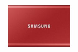 Samsung Portable SSD T7 500 GB USB Type-C 3.2 Gen 2 [3.1 Gen 2] Red (Samsung SSDex USB 3.2 Gen.2 Portable T7 Red 500GB)