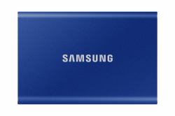 Samsung Portable SSD T7 1 TB USB Type-C 3.2 Gen 2 [3.1 Gen 2] Blue (SSD PORTABLE T7 1TB,1TB SSD, USB 3.2 Gen.2 [10Gbps], 1050 MB/sec/1000 MB/sec, 85 x 57 x 8.0mm)