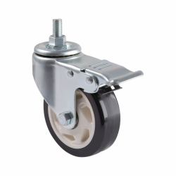 Tripp Lite DMCCASTER Locking Caster Kit for Rolling TV/Monitor Carts - Heavy Duty, Swivel, 4 in. Diameter, 4 Casters (Locking caster kit for rolling tv/monitor carts - heavy duty, swivel, 4 in. dia...