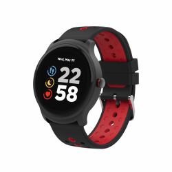Canyon CNS-SW81BR smartwatch / sport watch 3.3 cm [1.3"] IPS 44 mm Digital 240 x 240 pixels Touchscreen Black, Red (Canyon Oregano Smart Watch Black Red)