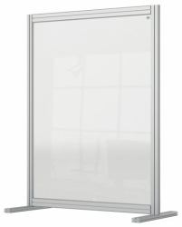 Nobo Premium Plus Clear Acrylic Protective Desk Divider Screen Modular System 800x1000mm (Nobo 1915492 Premium Plus Desk Divider 800x1000mm Acrylic)
