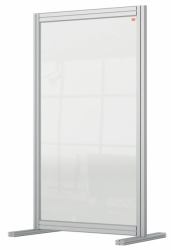 Nobo Premium Plus Clear Acrylic Protective Desk Divider Screen Modular System 600x1000mm (Nobo 1915493 Premium Plus Desk Divider 600x1000mm Acrylic)