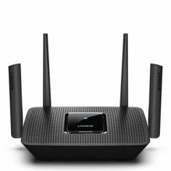 Linksys MR9000-UK wireless router Gigabit Ethernet Tri-band [2.4 GHz / 5 GHz / 5 GHz] Black (Linksys MR9000 Tri-Band Mesh WiFi 5 Router [AC3000])