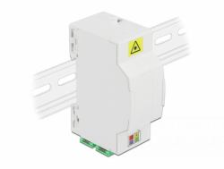 DeLOCK Optical Fiber Connection Box for DIN Rail 4 x SC Simplex or LC Duplex (Delock Optical Fiber Connection Box fo)