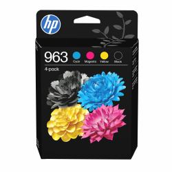 HP 963 4-pack Black/Cyan/Magenta/Yellow Original Ink Cartridges (HP 963 CMYK ORIGINAL INK - CARTRIDGE 4-PACK)