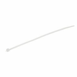 StarTech.com 100-Pack 6"[15cm] Cable Ties - 1/8"[3.6mm] wide, 1-3/8"[39mm] Bundle Diameter, 40lb[18kg] Tensile Strength, Nylon Self Locking Zip Ties with Curved Tip, UL Listed, White - TAA (100 PAC...