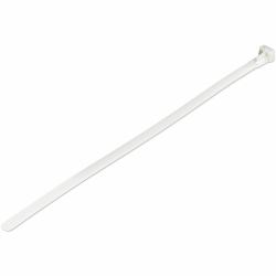 StarTech.com 10"[25cm] Reusable Cable Ties - 1/4"[7mm] wide, 2-1/2"[65mm] Bundle Dia. 50lb[22kg] Tensile Strength, Releasable Nylon Ties, Indoor/Outdoor, 94V-2/UL Listed, 100 Pack - White (100 PACK...