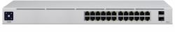 Ubiquiti UniFi USW-24 network switch Managed L2 Gigabit Ethernet [10/100/1000] Silver (Ubiquiti Switch UniFi 24xRJ45 GBit/2xSFP Managed Gen2 19" Rack-Mountable, Fanless, 1,3" Touchscreen)