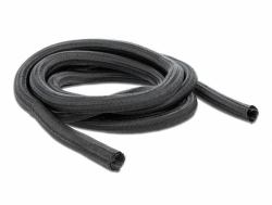 DeLOCK Braided Sleeving self-closing 5 m x 19 mm black (Delock Braided Sleeving self-closing -)