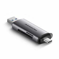 Axagon CRE-SAC SuperSpeed USB-C+USB-A card reader 5 Gbps (AXAGON CRE-SAC Kartenleser, USB 3.2 Ge)