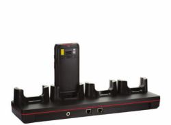 Honeywell CT40-NB-UVB-0 mobile device dock station Black (CT40 BOOTED 4 BAY NET BASE KIT - INCLUDES NET BASE PSU NO PW CORD)