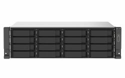 QNAP TS-1673AU-RP-16G NAS/storage server Rack [3U] Ryzen Embedded V1500B 16 GB DDR4 0 TB QNAP QTS Black, Grey (16-bay rackmount NAS AMD Ryzen V1000 series V1500B 4C/8T 2.2GHz 16GB DDR4 RAM [2 x UDI...