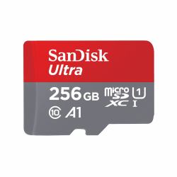 SanDisk Ultra microSD 256 GB MicroSDXC UHS-I Class 10 (SANDISK ULTRA MICROSDXC 256GB INC SD ADAPTER 100MB/S CLASS 10 UHSI TABLET PACKAGING)