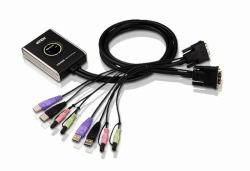ATEN 2-Port USB DVI KVM Switch with Audio (ATEN CS682 - KVM / audio / USB switch - 2 x KVM / audio / USB - 1 local user - desktop)